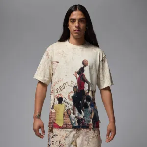 AIR JORDAN 85 GRAPHIC T-SHIRT "SAIL/LEGEND LT BROWN/REDSTONE"