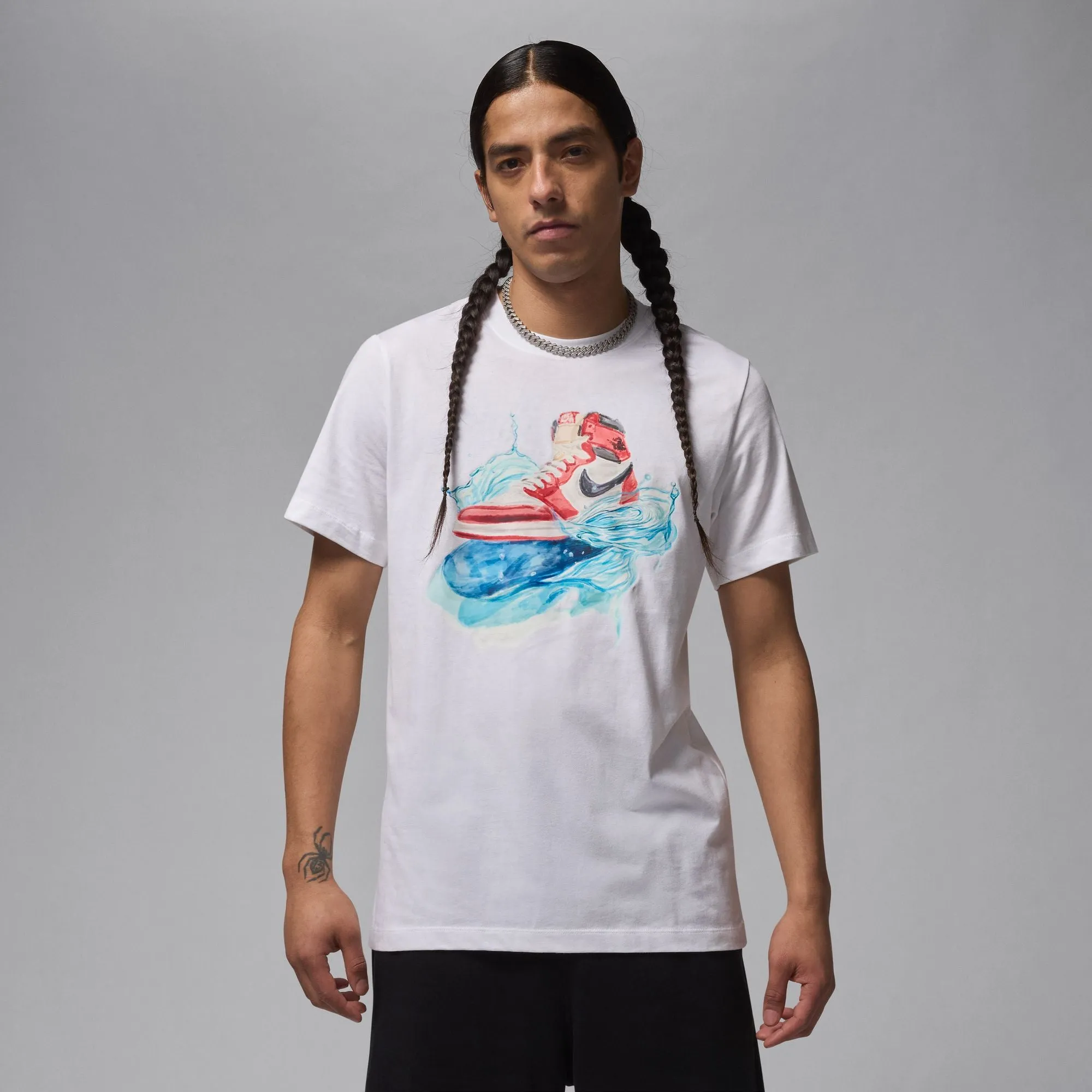AIR JORDAN FLIGHT ESSENTIALS  AIR JORDAN 1 TEE "WHITE/BLACK"