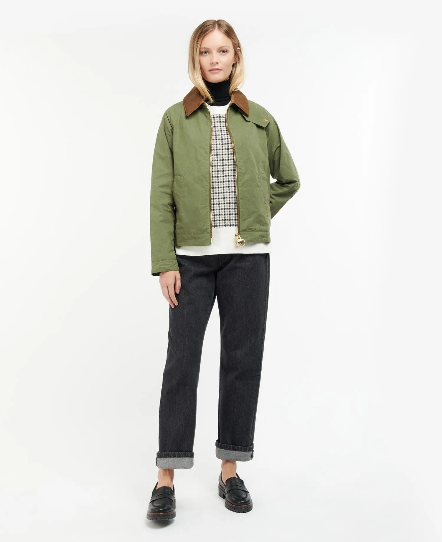 Barbour Campbell Showerproof Jacket - Army/Ancient