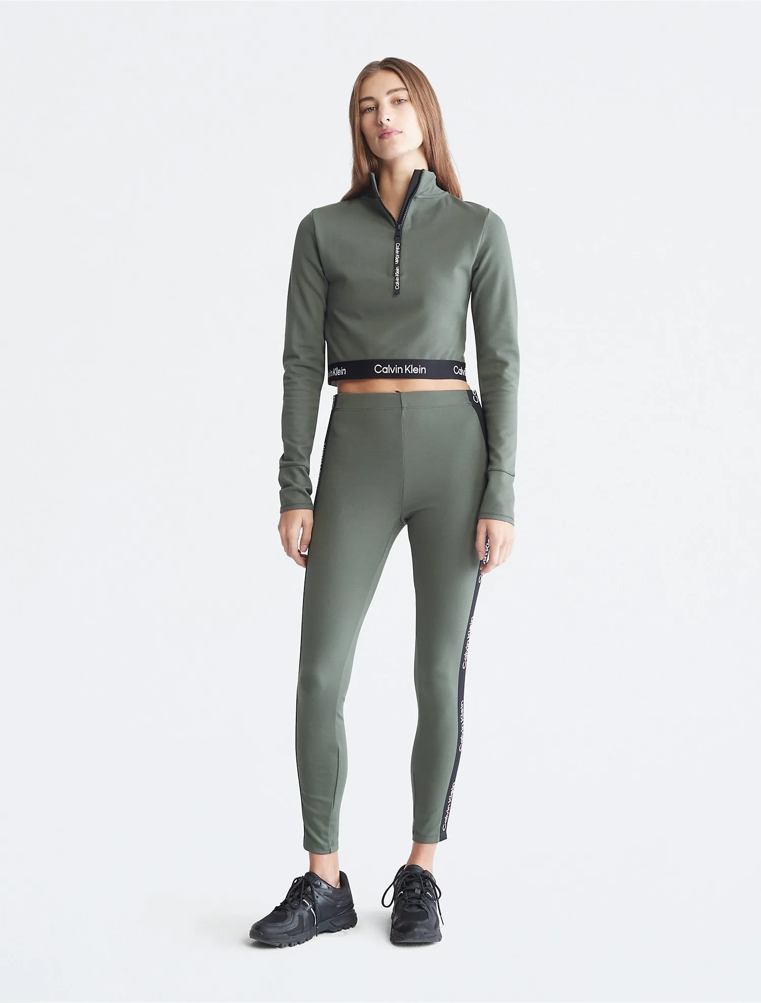 Calvin Klein Performance Logo Tape High Waist Leggings - Women