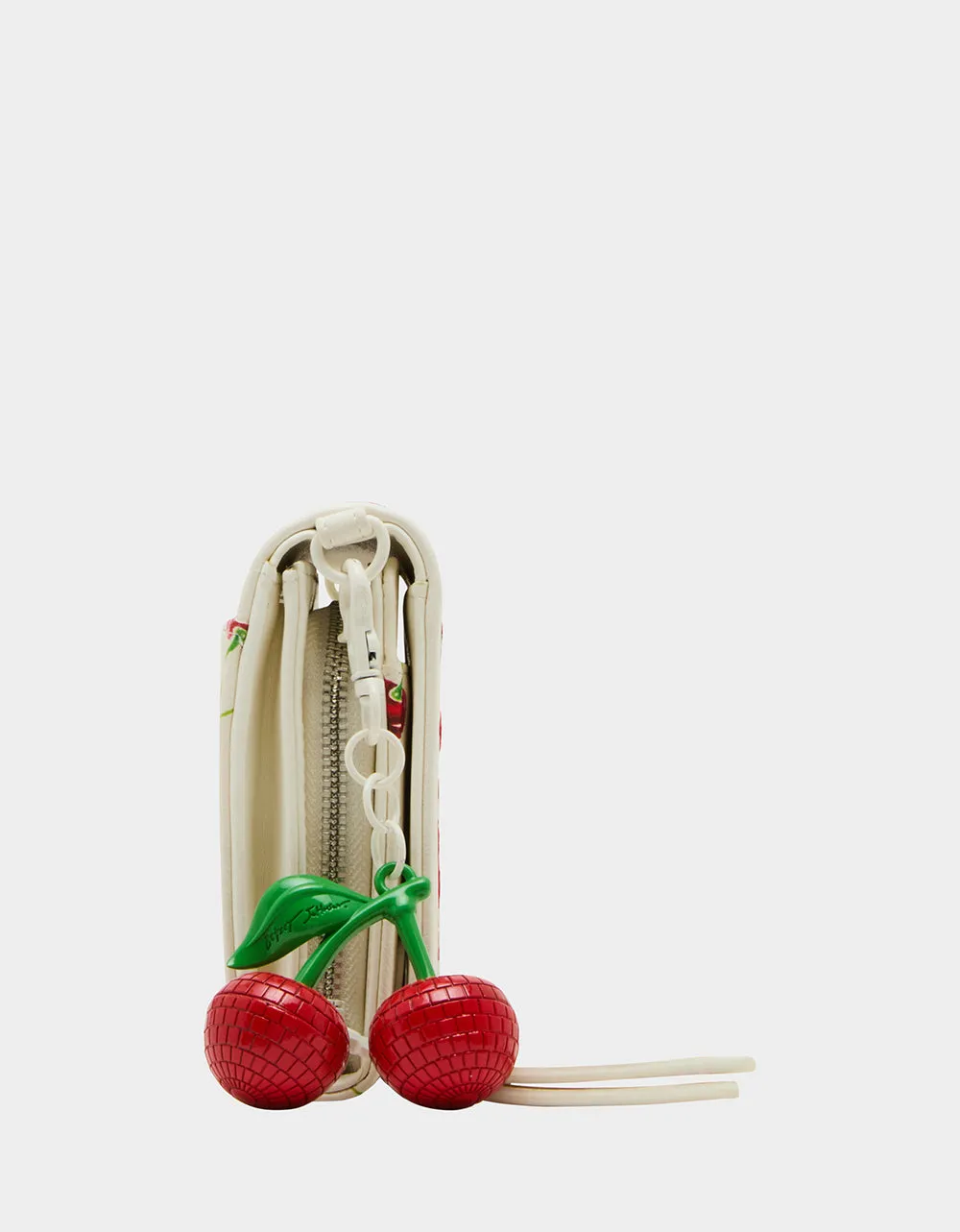 CHERRY ON TOP WALLET ON CHAIN CREAM Betsey Johnson