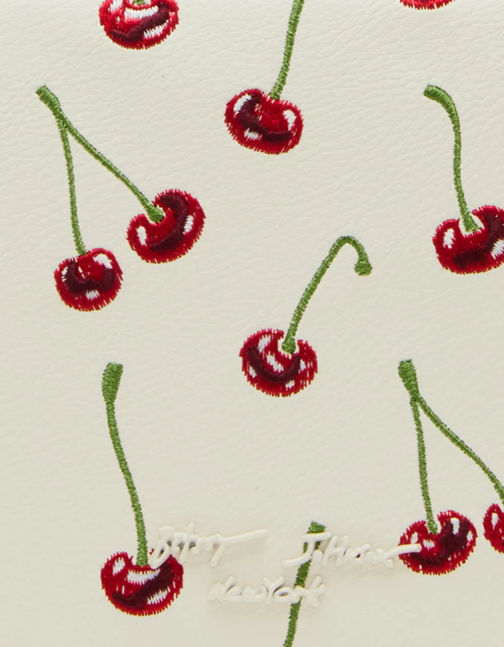 CHERRY ON TOP WALLET ON CHAIN CREAM Betsey Johnson