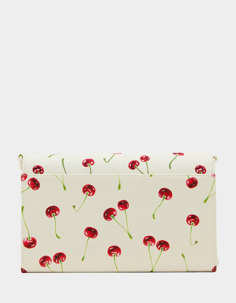 CHERRY ON TOP WALLET ON CHAIN CREAM Betsey Johnson