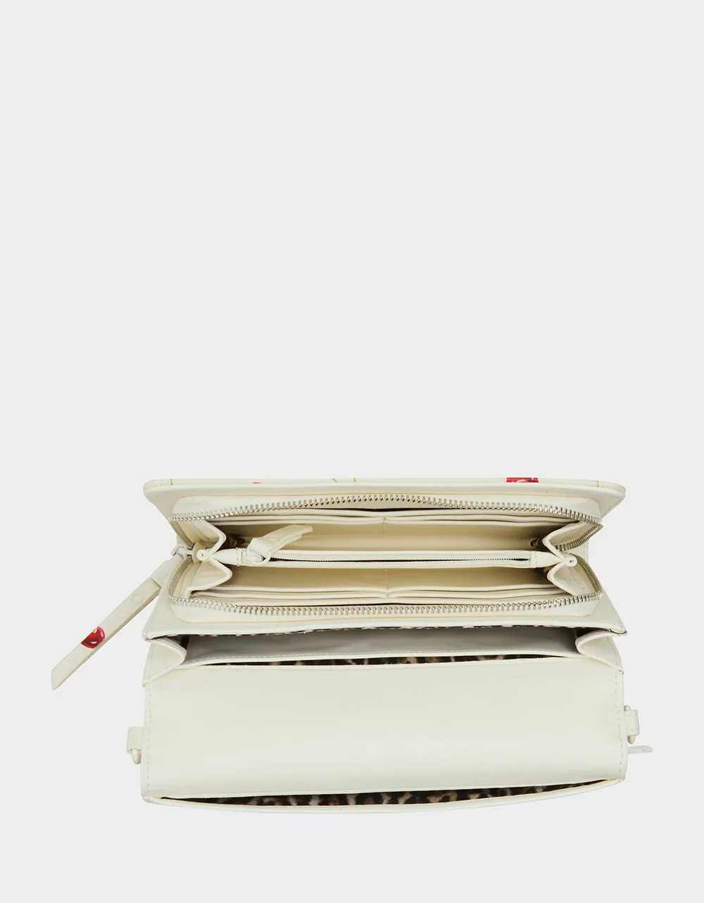 CHERRY ON TOP WALLET ON CHAIN CREAM Betsey Johnson