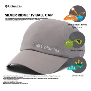 Columbia Unisex Grey Omni-Wick Silver Ridge IV Ball Cap