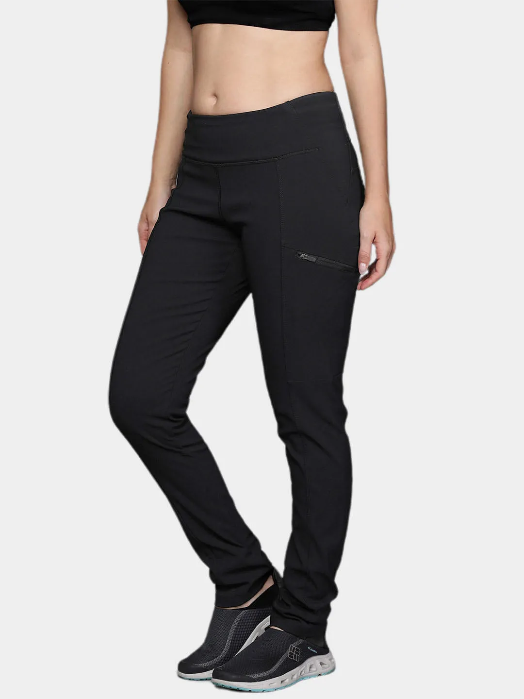 Columbia Women Black Omni-Shield Back Beauty Highrise Warm Pant