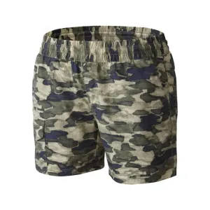 Columbia Women Green Omni-Wick Silver Ridge Printed Pull On Shorts