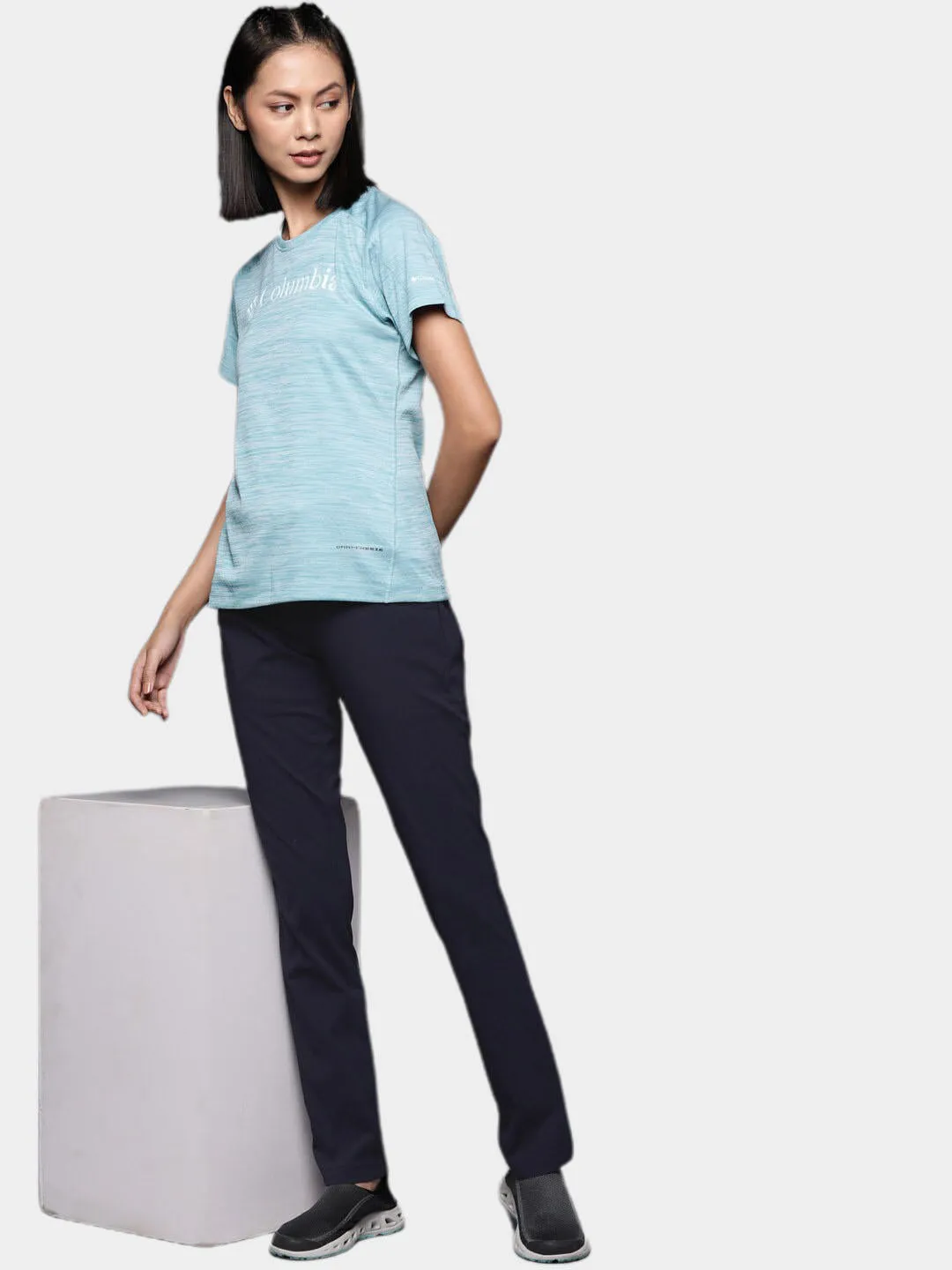 Columbia Women Navy Blue Omni-Shield Anytime Pull On Pant