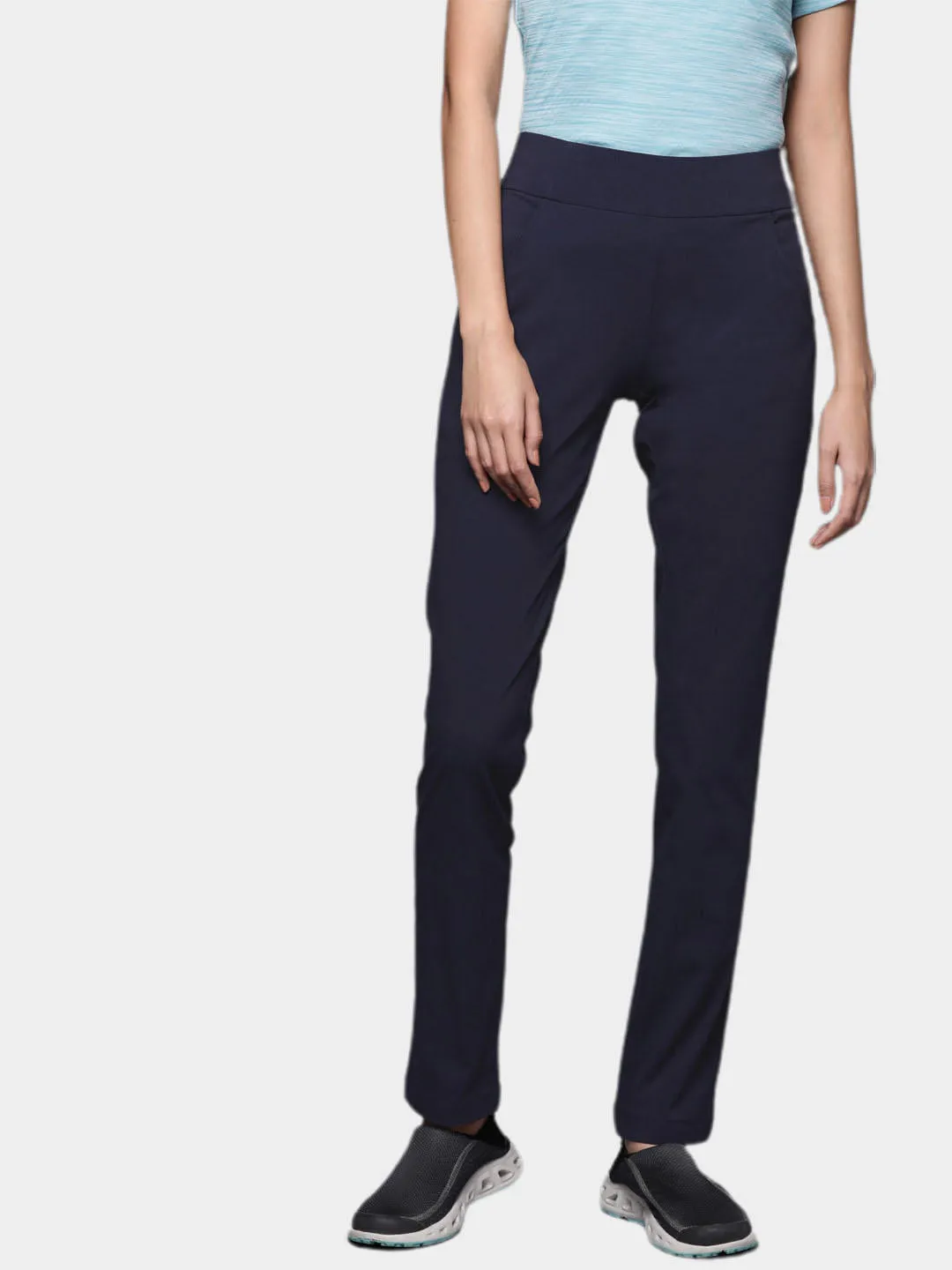 Columbia Women Navy Blue Omni-Shield Anytime Pull On Pant