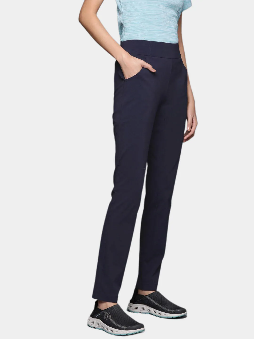 Columbia Women Navy Blue Omni-Shield Anytime Pull On Pant
