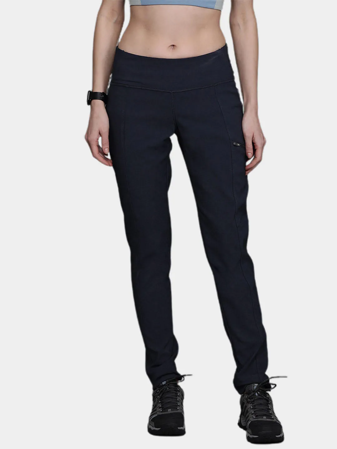 Columbia Women Navy Blue Omni-Shield Back Beauty Highrise Warm Pant