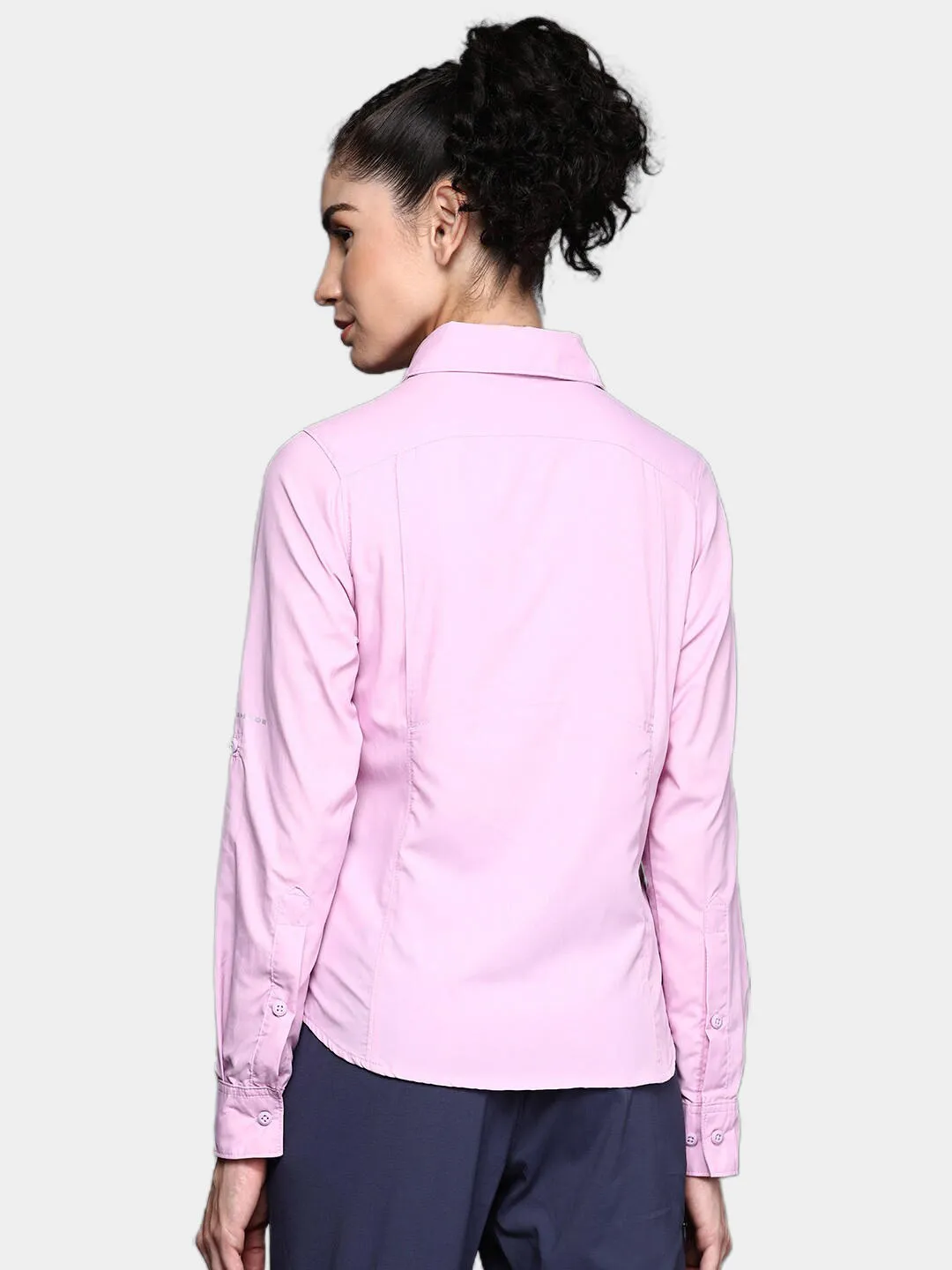 Columbia Women Purple Omni-Wick Silver Ridge 2.0 Long Sleeve Shirt
