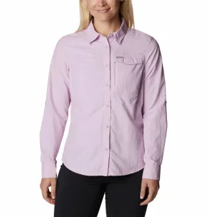 Columbia Women Purple Omni-Wick Silver Ridge 2.0 Long Sleeve Shirt