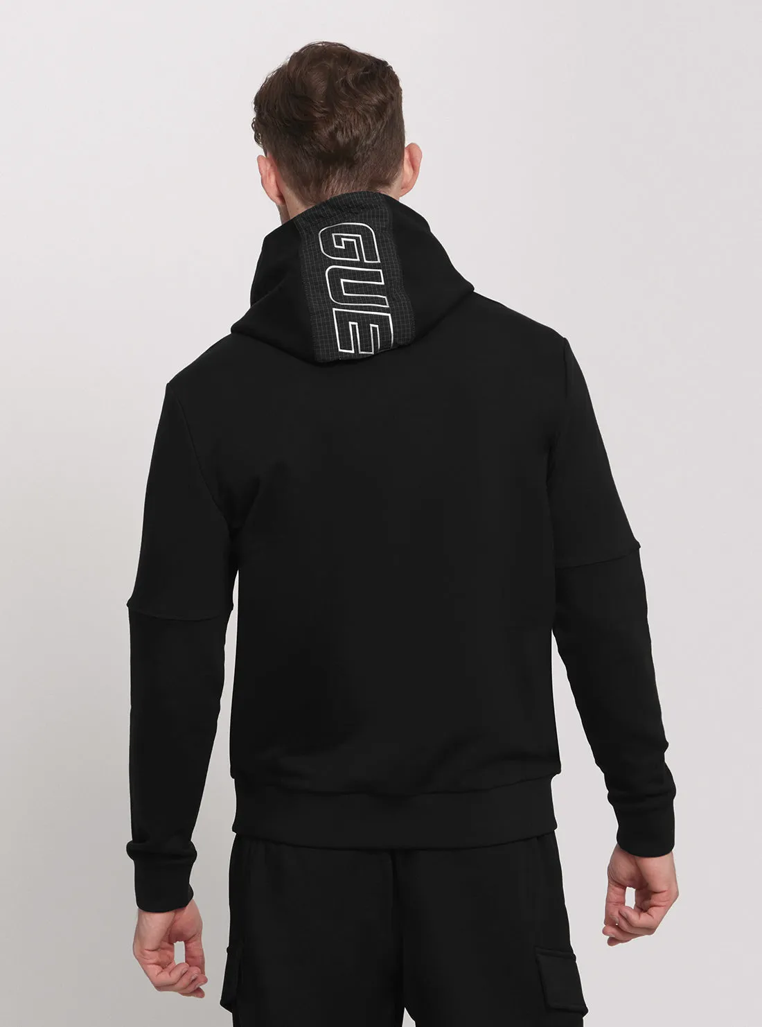 Eco Black Zubin Hoodie Jumper Guess