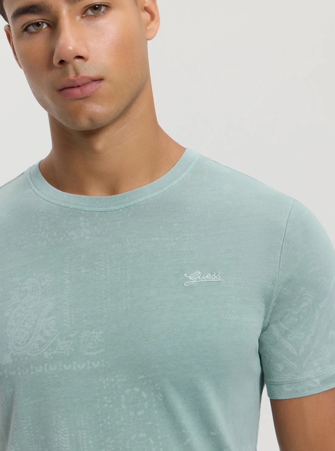 Eco Blue Lasered T-Shirt Guess