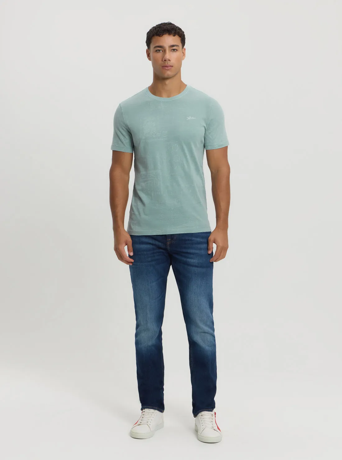 Eco Blue Lasered T-Shirt Guess