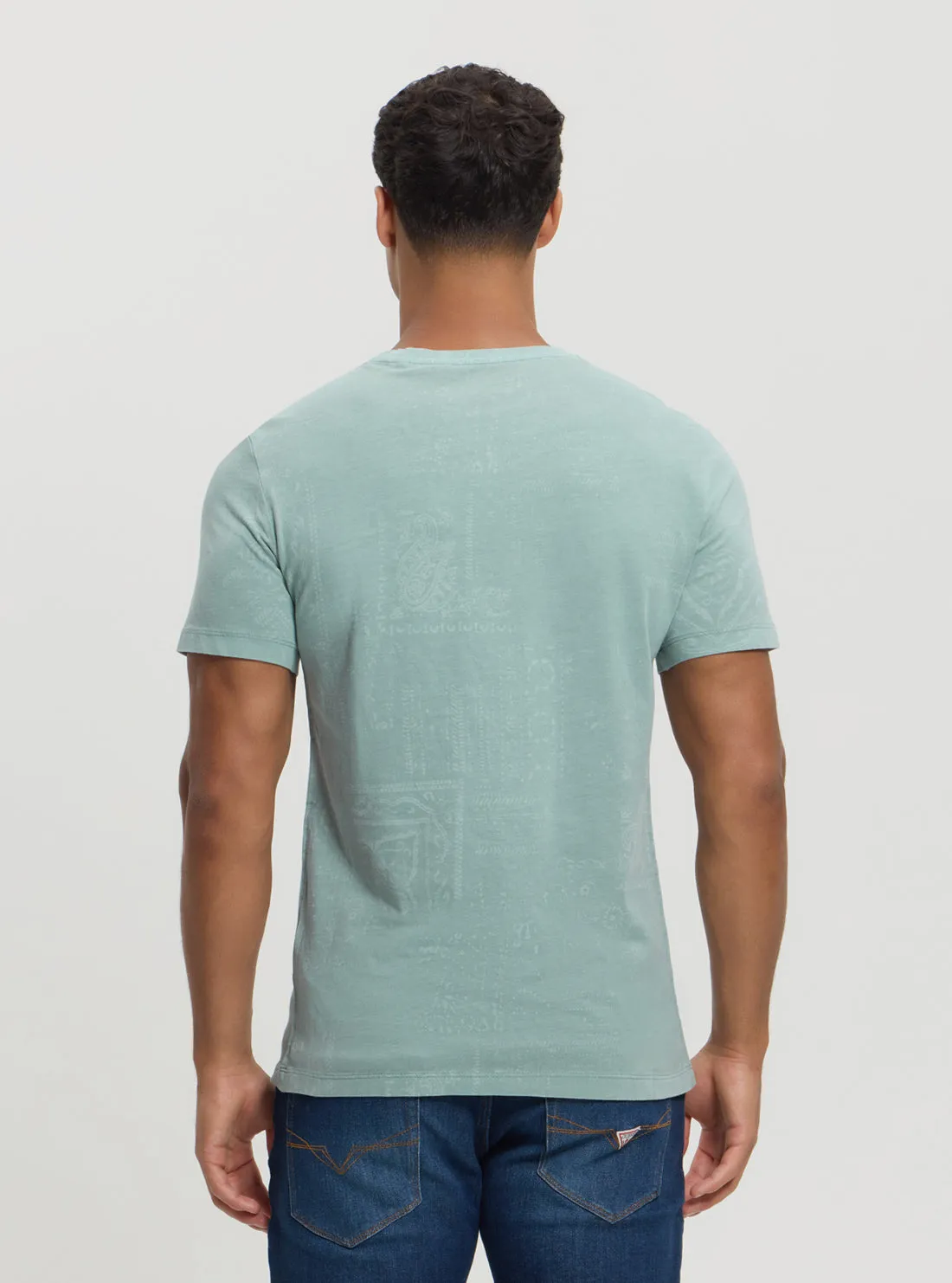 Eco Blue Lasered T-Shirt Guess