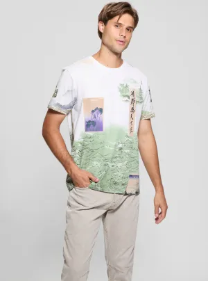 Eco White Pacific Daydream T-Shirt Guess