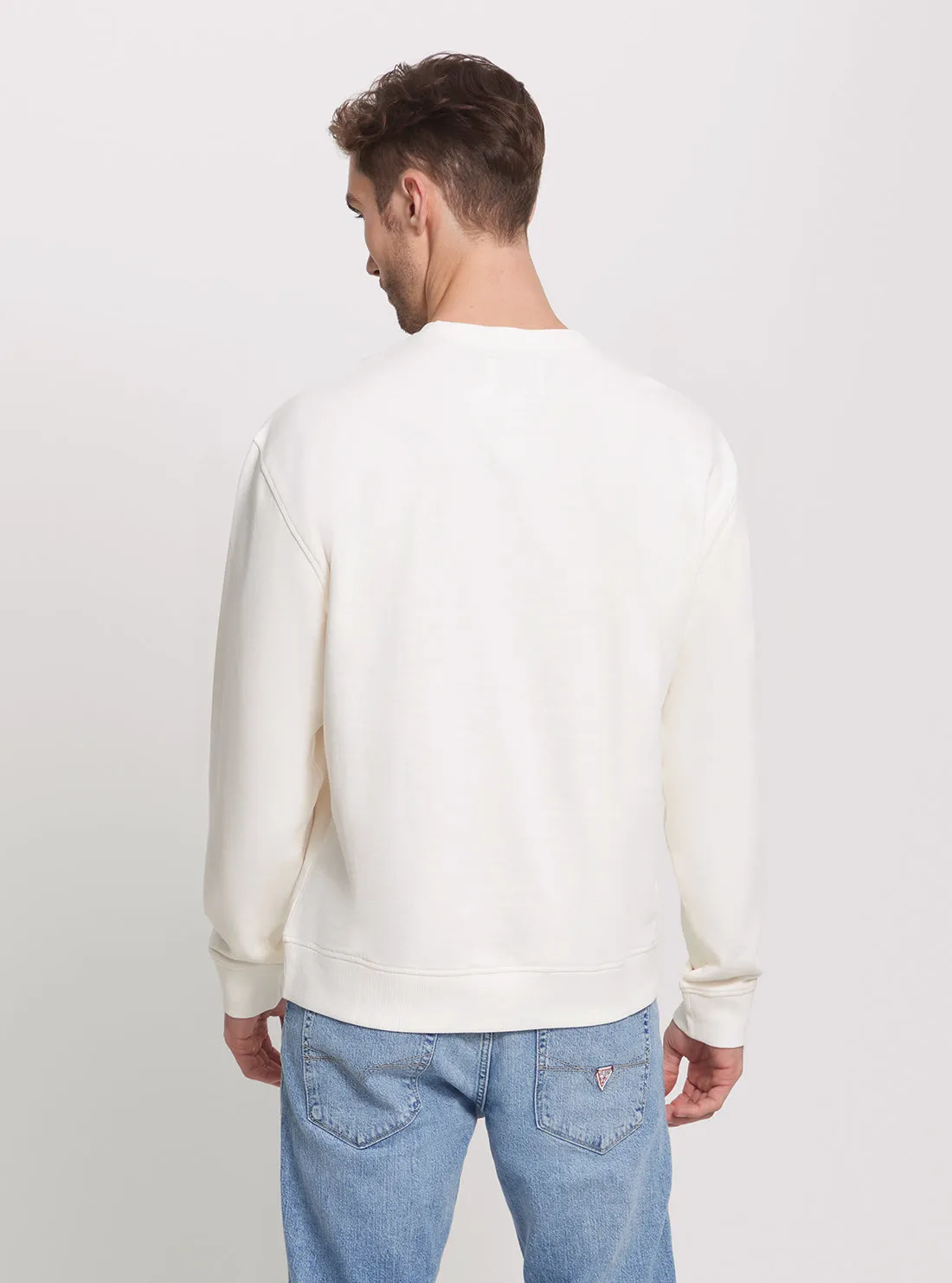 Eco White Terry Jumper Guess