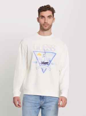 Eco White Terry Jumper Guess