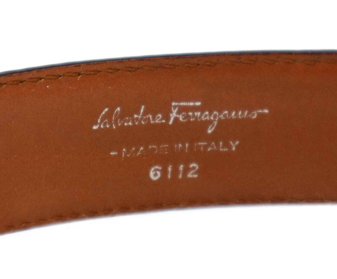 Ferragamo Brown Leather Belt