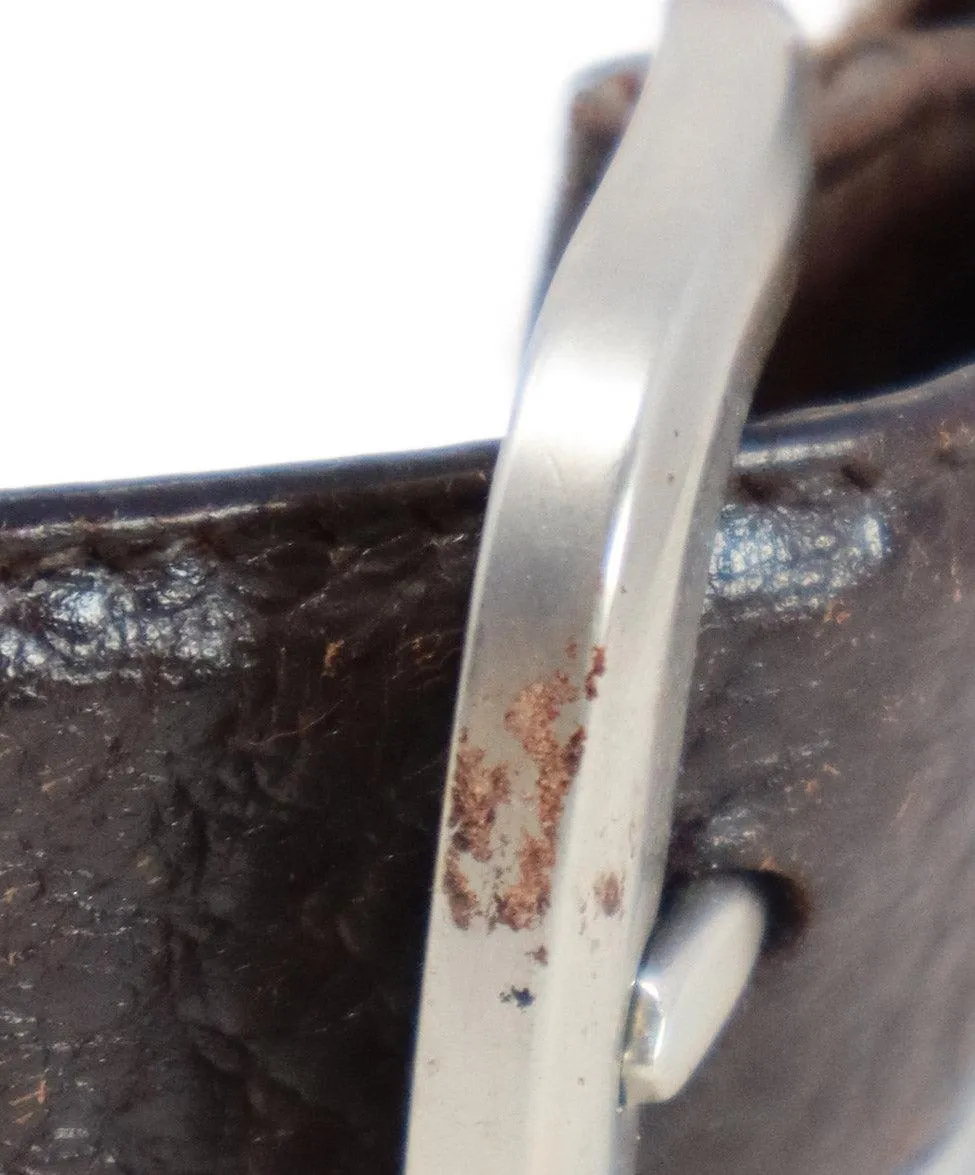 Ferragamo Brown Leather Belt