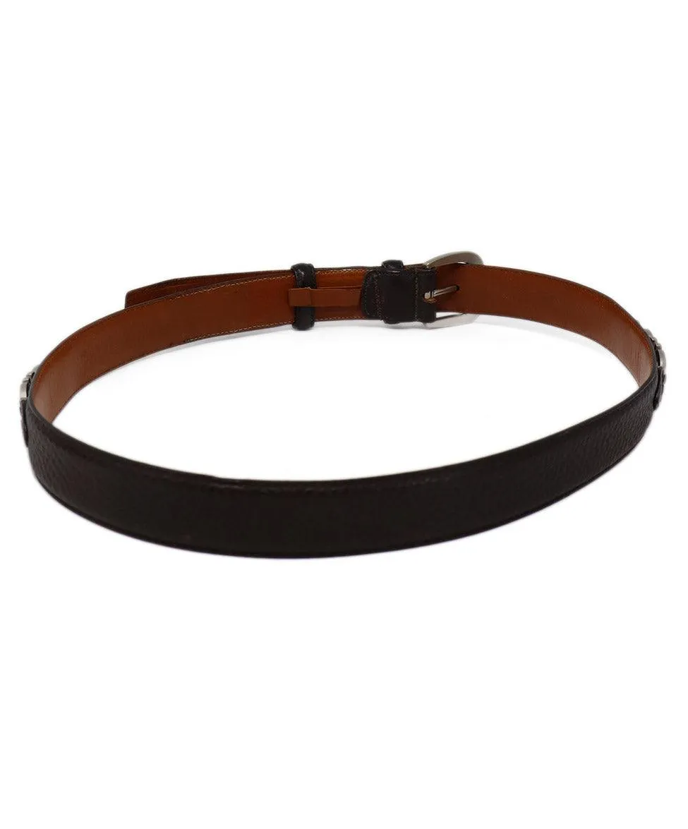 Ferragamo Brown Leather Belt
