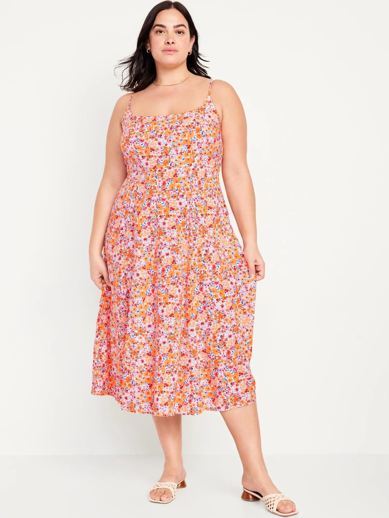 Fit & Flare Cami Midi Dress for Women