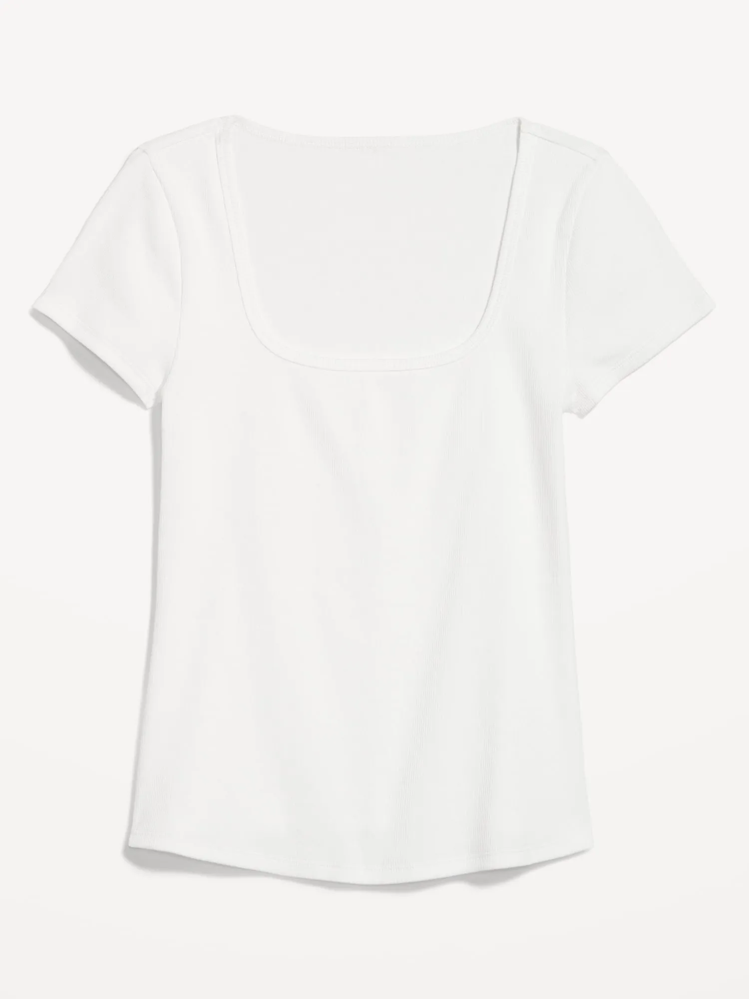 Fitted Rib-Knit T-Shirt for Women