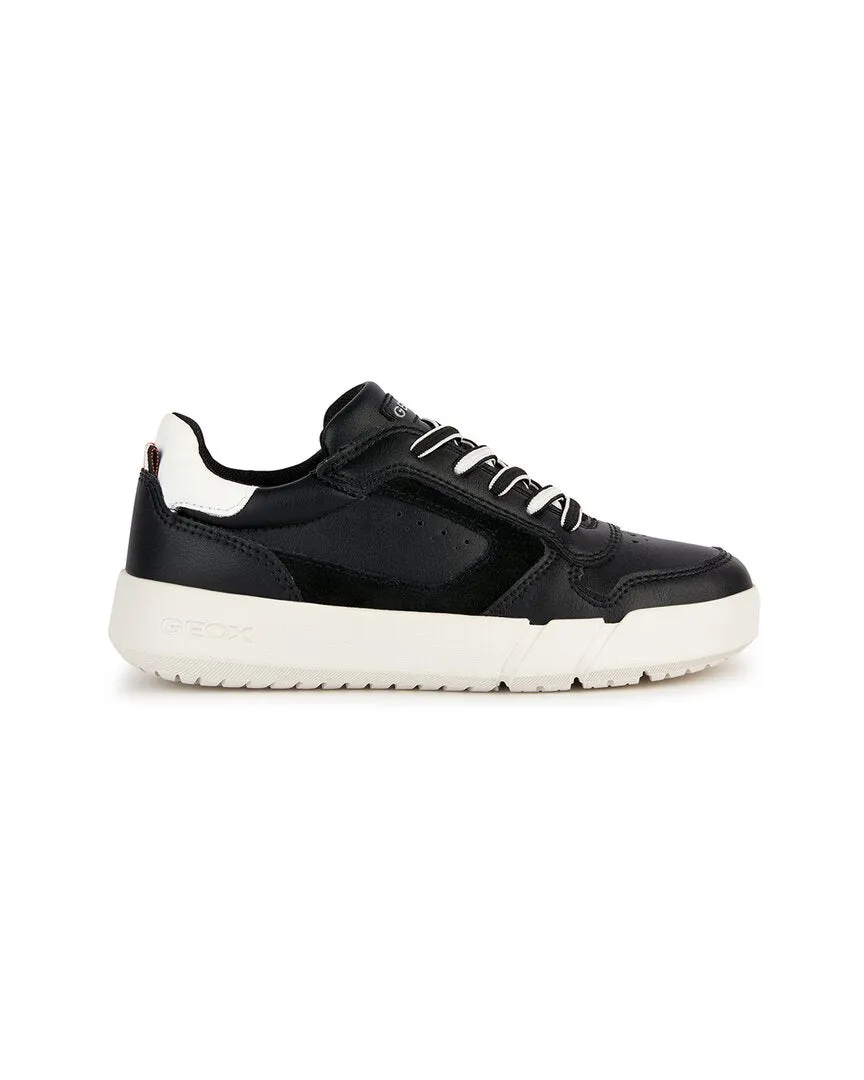 Geox J Hyroo Suede-Trim Sneaker