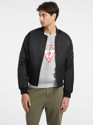 Guess Jeans Black Bomber Jacket Guess