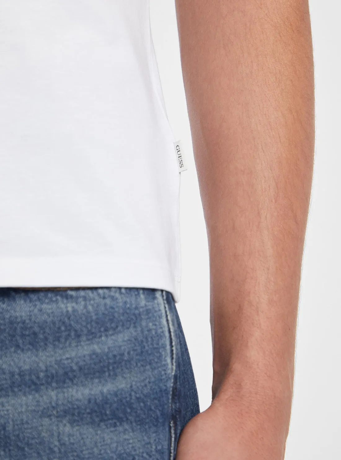 Guess Jeans White Slim Logo T-Shirt Guess