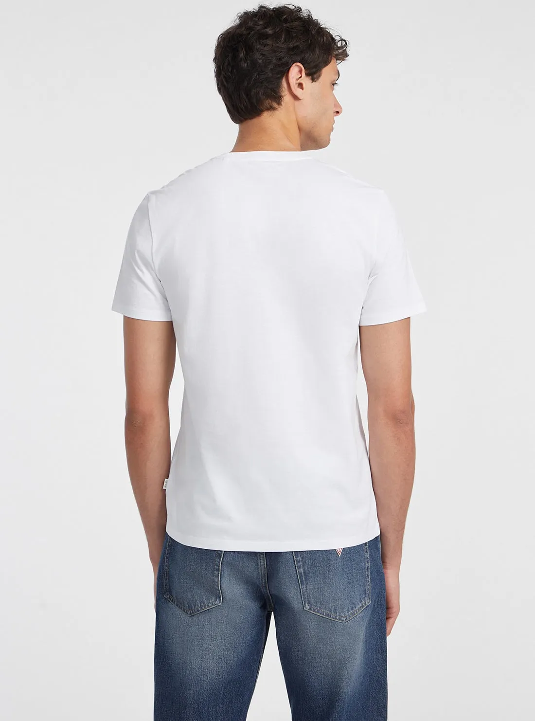 Guess Jeans White Slim Logo T-Shirt Guess