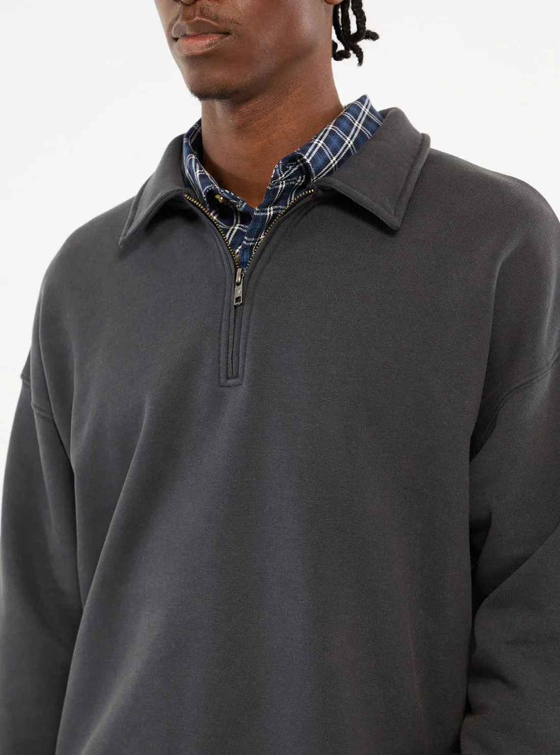 Guess Originals Grey Zip Pullover Guess