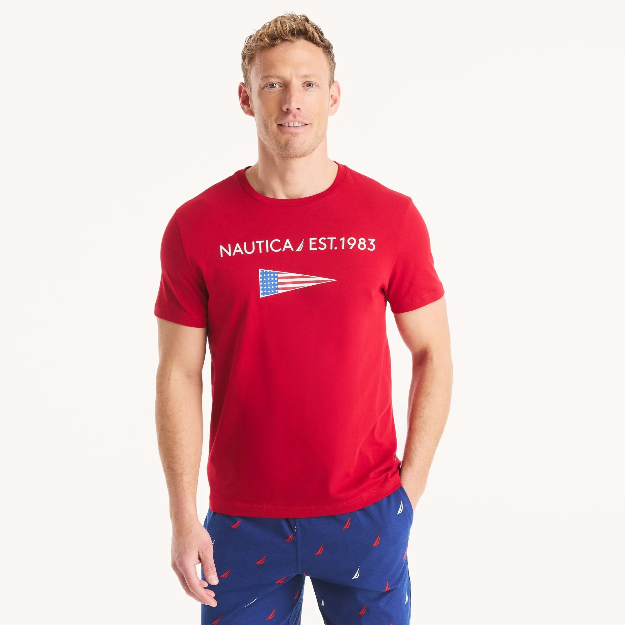 Nautica Mens 1983 Graphic T-Shirt