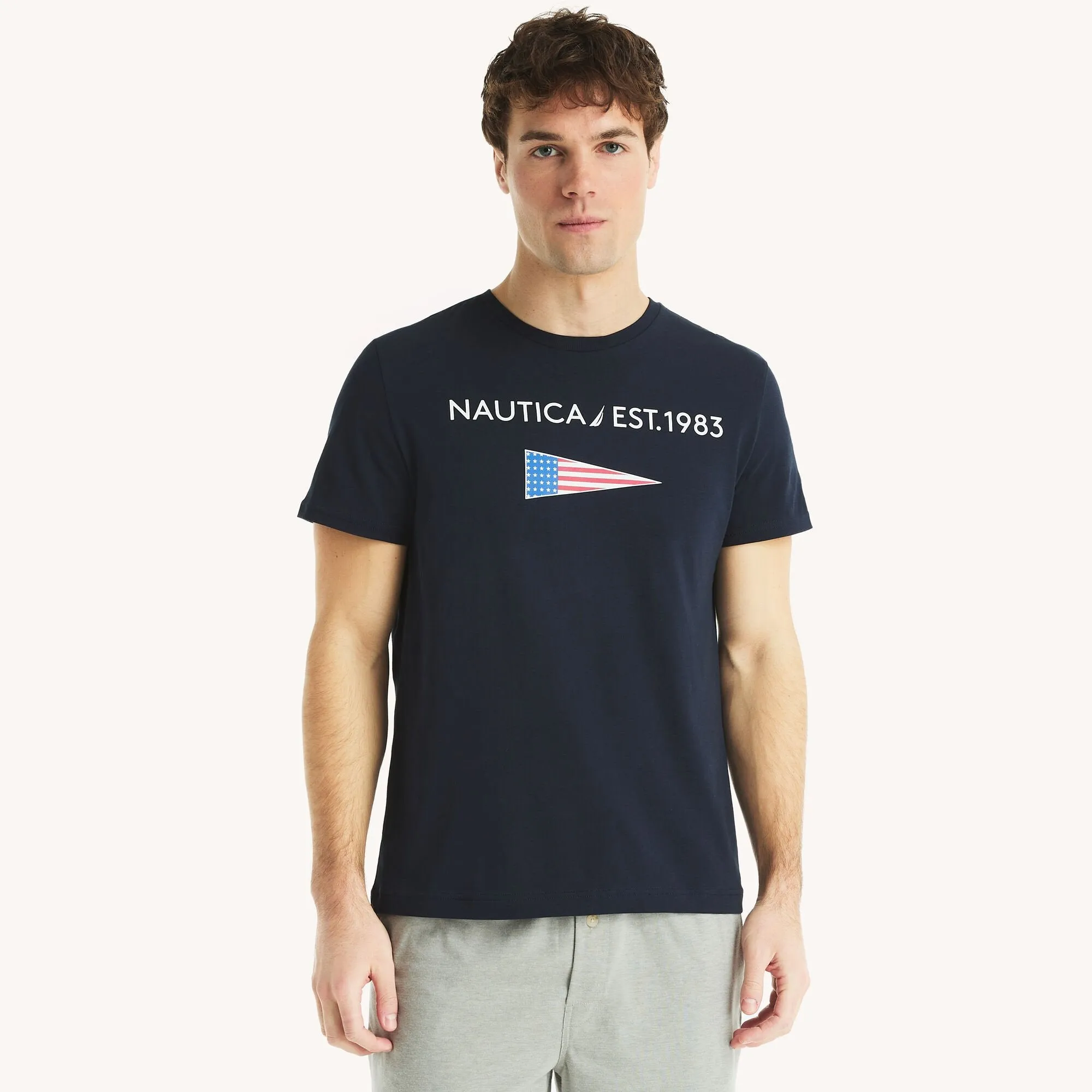 Nautica Mens 1983 Graphic T-Shirt