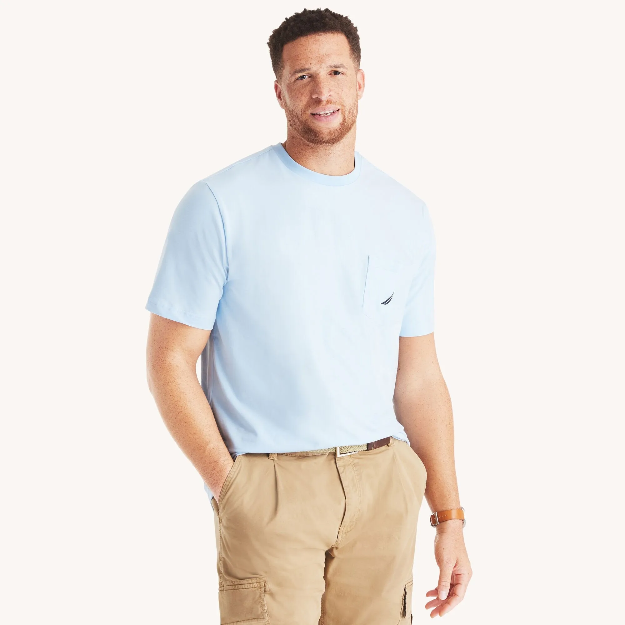 Nautica Mens Big & Tall Pocket T-Shirt