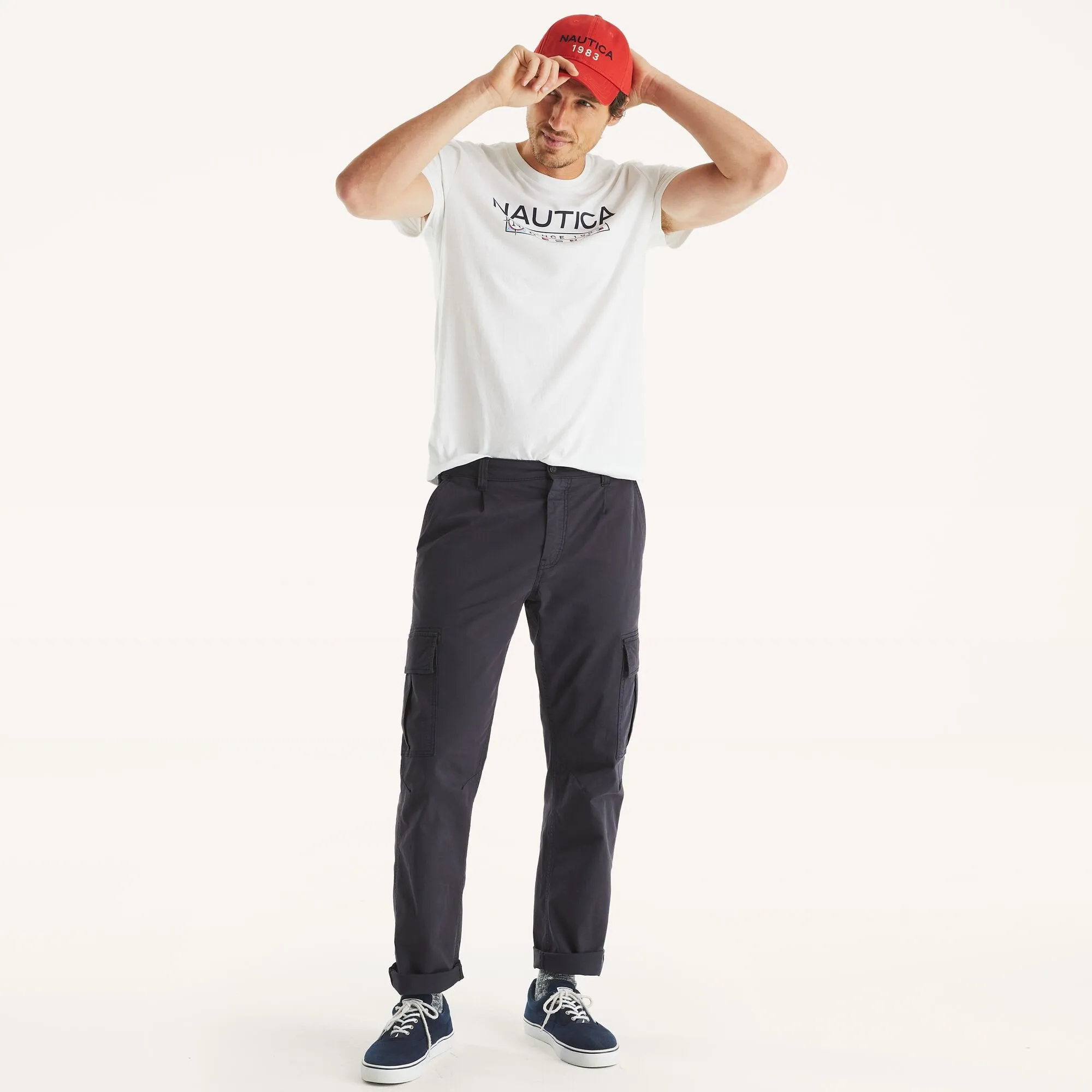 Nautica Mens Logo Graphic T-Shirt