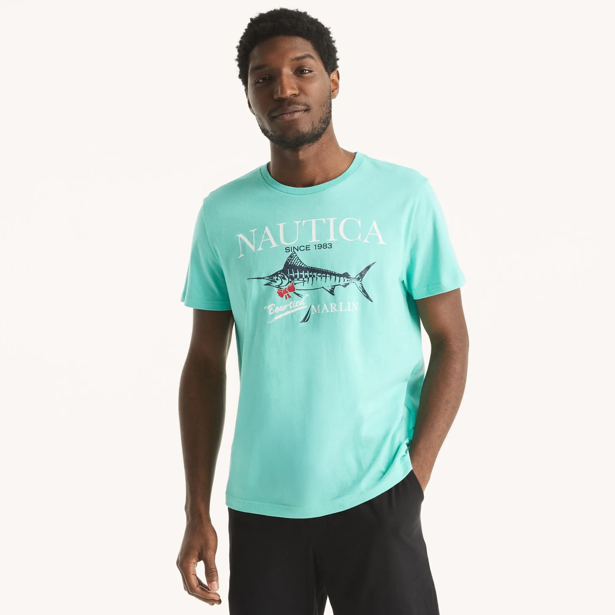 Nautica Mens Marlin Graphic T-Shirt