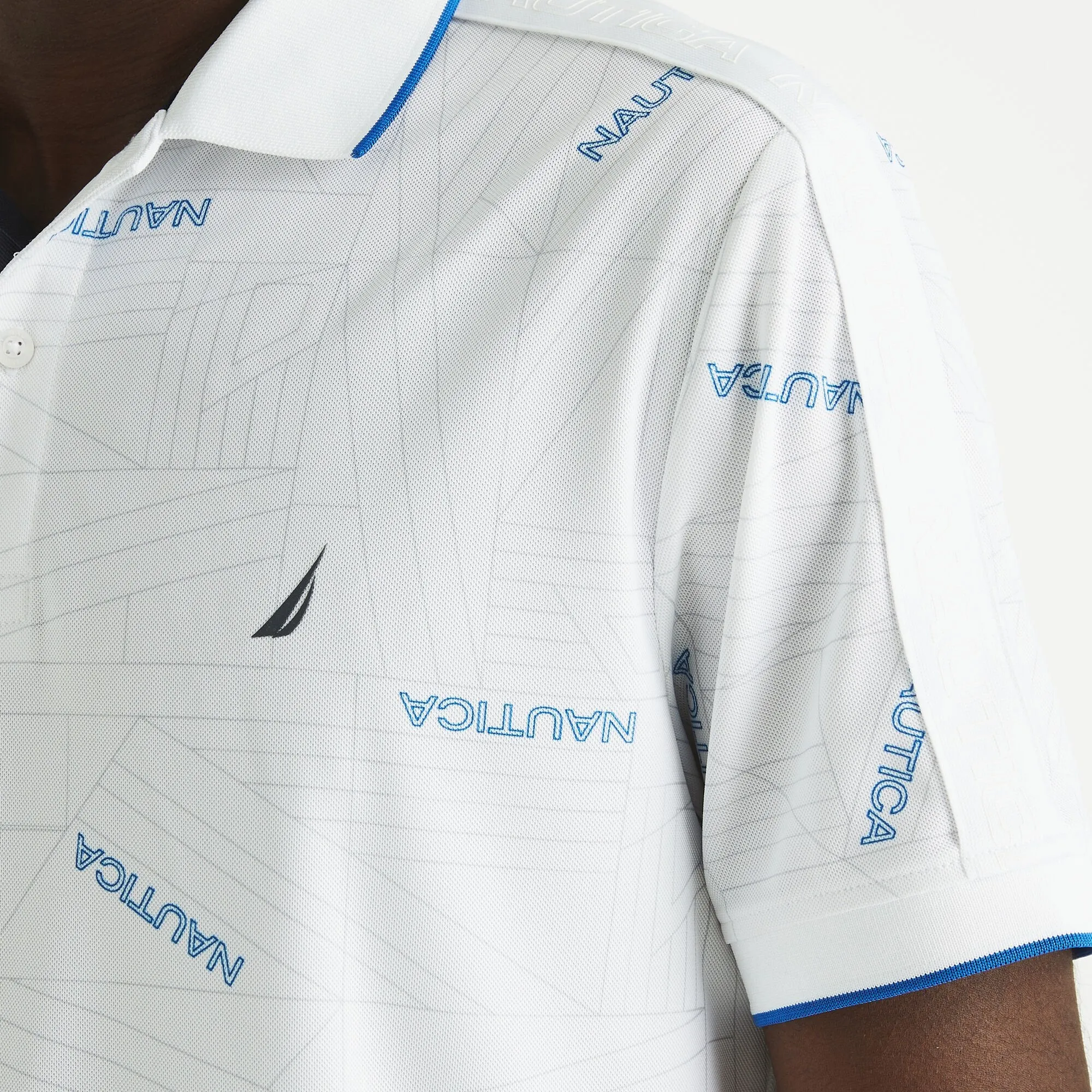 Nautica Mens Navtech Classic Fit Polo