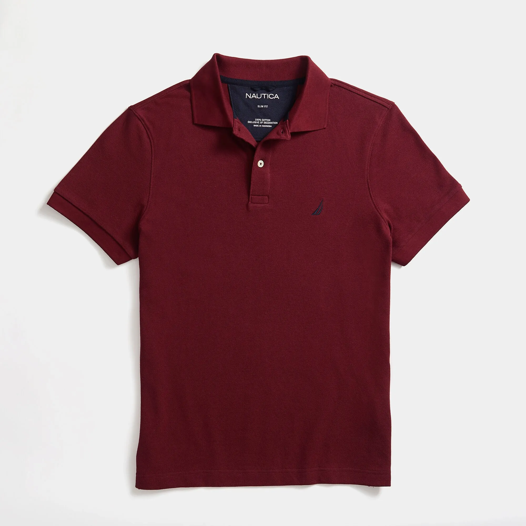 Nautica Mens Slim Fit Deck  Polo