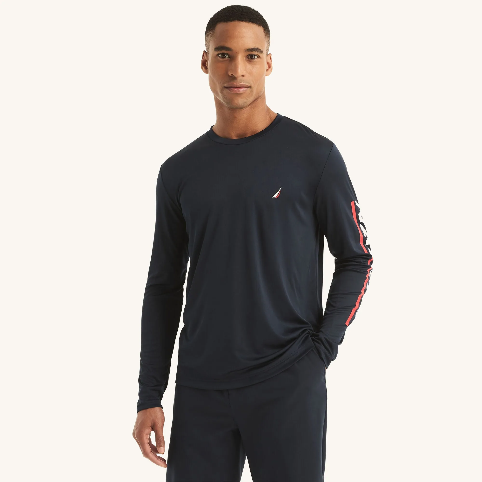 Nautica Mens Sustainably Crafted Rash Guard