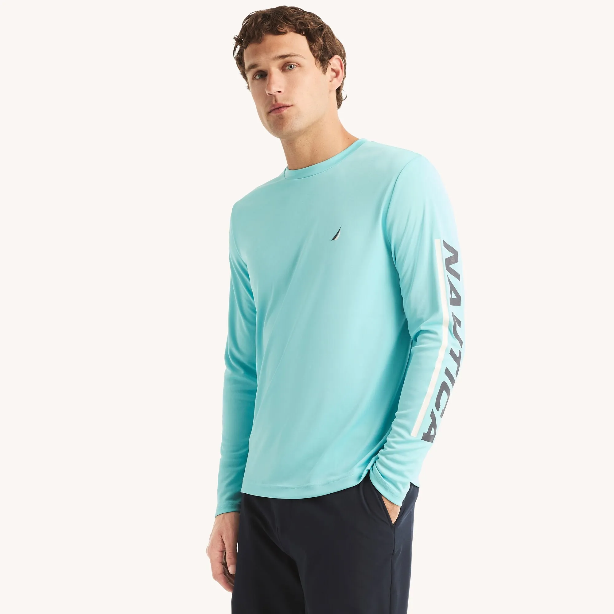 Nautica Mens Sustainably Crafted Rash Guard