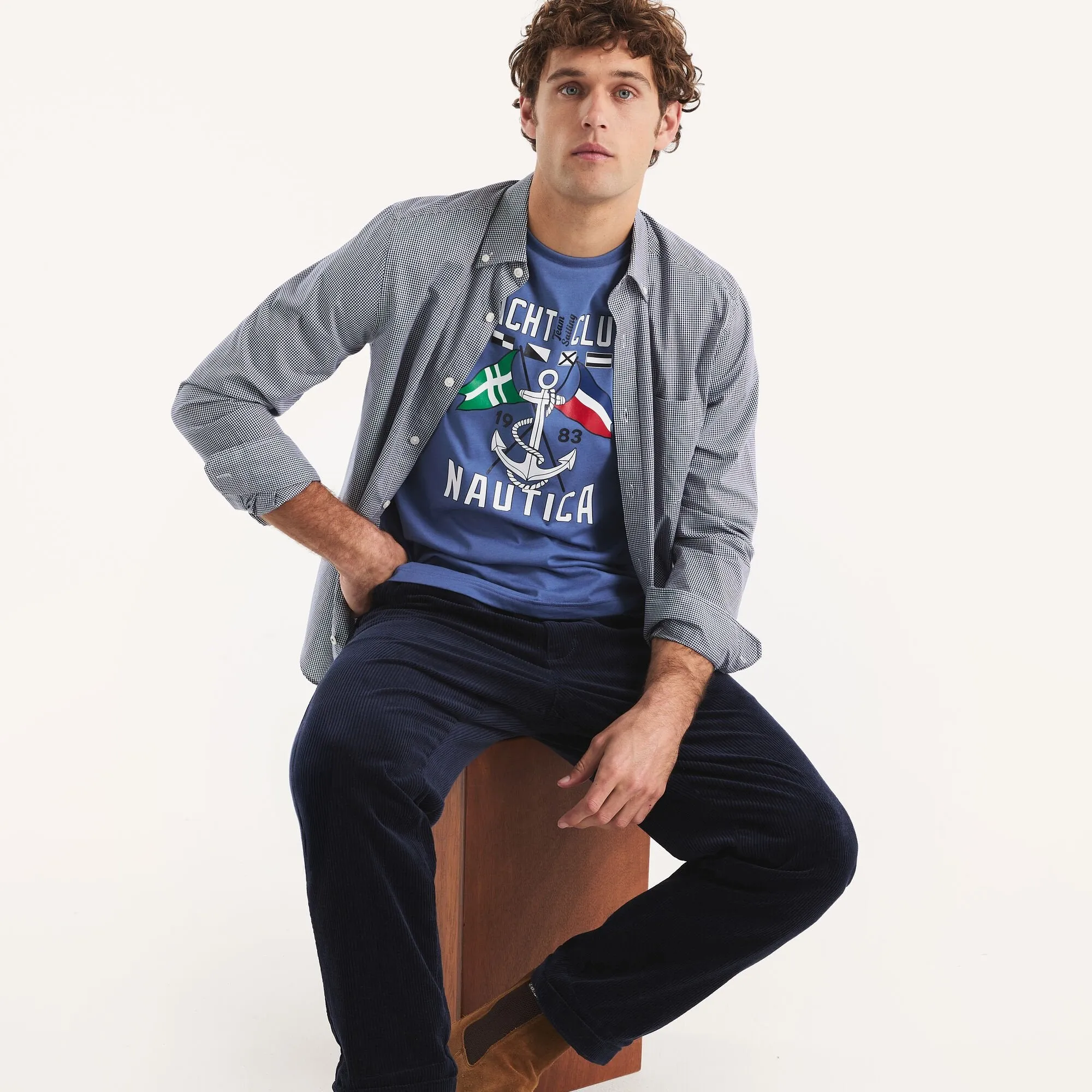 Nautica Mens Yacht Club Graphic T-Shirt