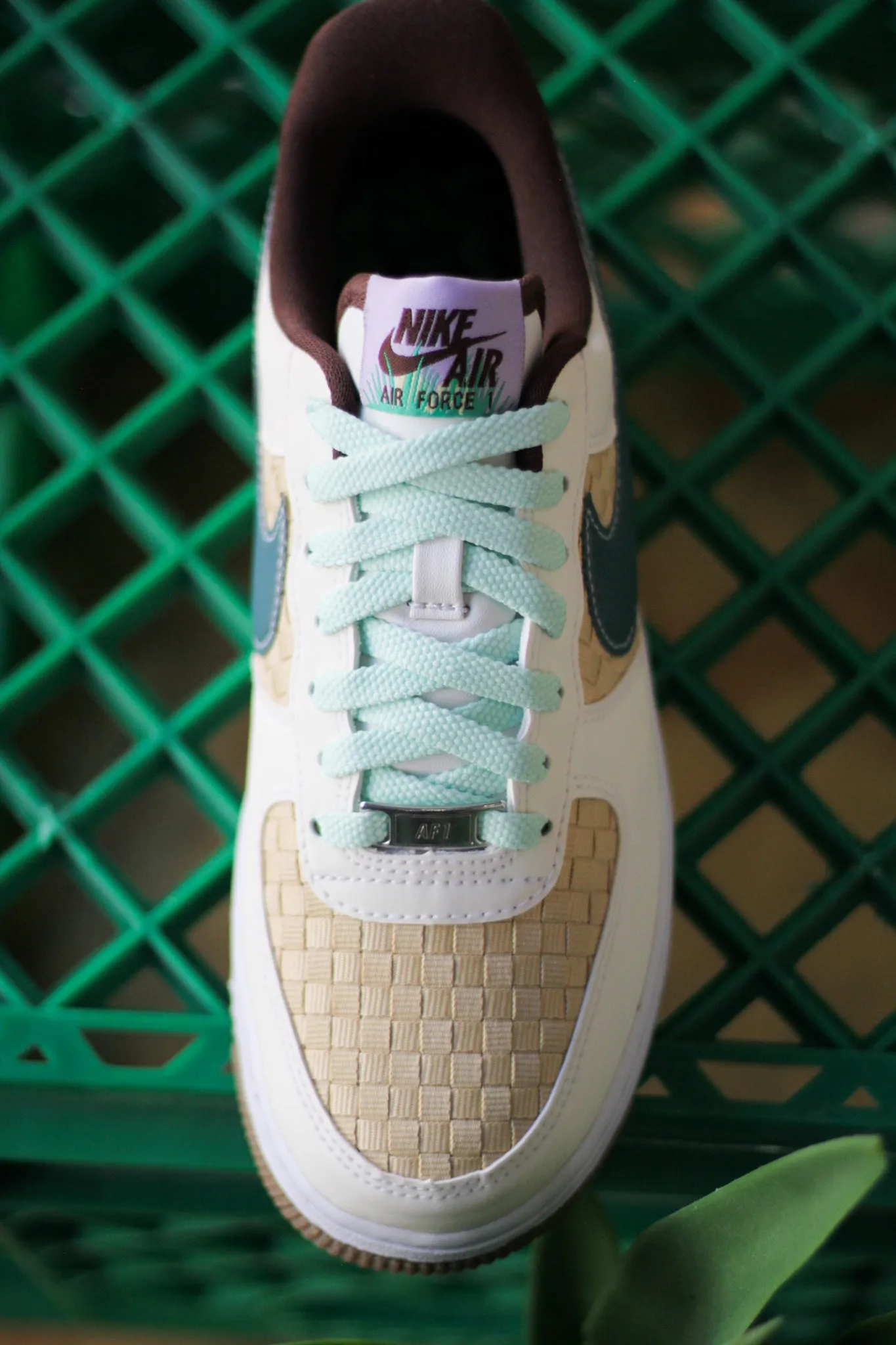 NIKE AIR FORCE 1 RETRO QS "SUMMIT WHITE/GLACIER BLUE-MINT FOAM"