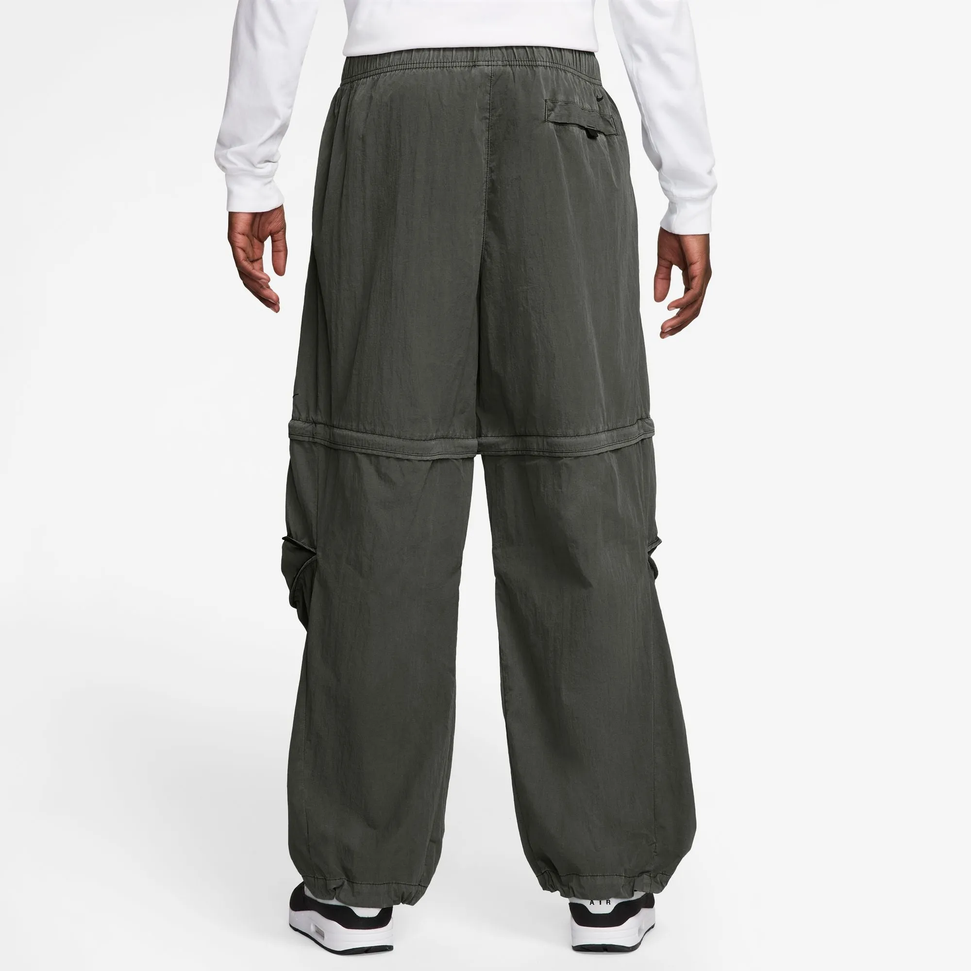 NIKE TECH WOVEN ZIP-OFF PANTS "SEQUOIA/BLACK"