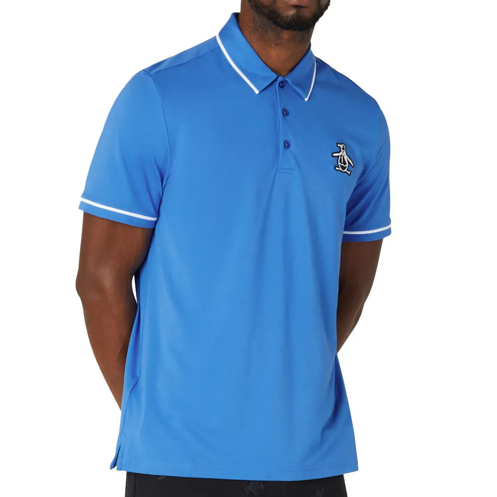 Original Penguin Heritage Polo Large Pete Logo Polo Shirt - Blue Jewel
