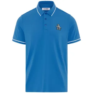 Original Penguin Heritage Polo Large Pete Logo Polo Shirt - Blue Jewel