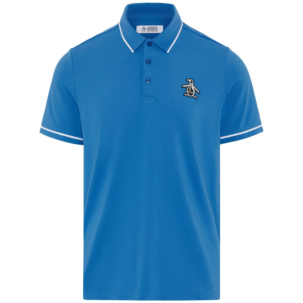 Original Penguin Heritage Polo Large Pete Logo Polo Shirt - Blue Jewel