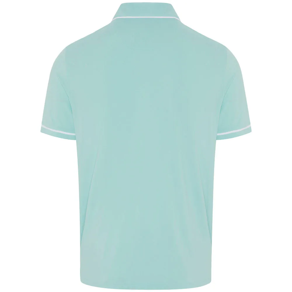 Original Penguin Heritage Polo Large Pete Logo Polo Shirt - Tanager Turquoise